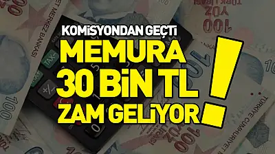 Üst düzey memurlara 30 bin lira seyyanen zam!