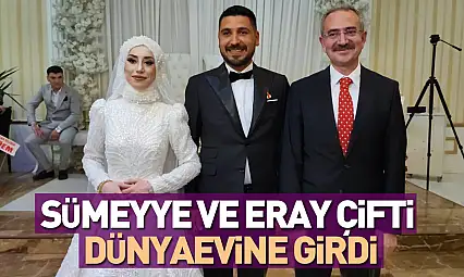 SÜMEYYE VE ERAY ÇİFTİ DÜNYAEVİNE GİRDİ