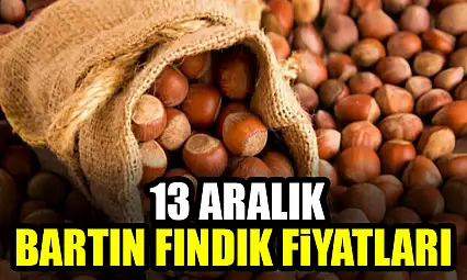 13 Aralık Bartın Fındık Fiyatları