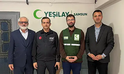 AFAD Samsun İl Müdürü Matur'dan Yeşilay Samsun Şubesine ziyaret