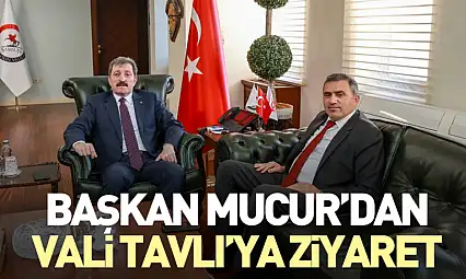 Başkan Mucur'dan Vali Tavlı'ya Ziyaret