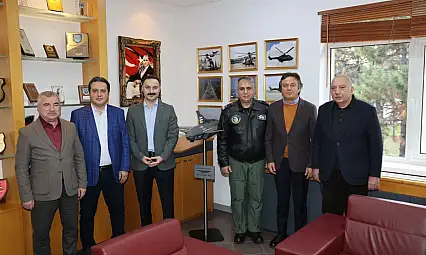 Havza Kaymakamı Ayvat'tan 5. Ana Jet Üs Komutanlığına taziye ziyareti