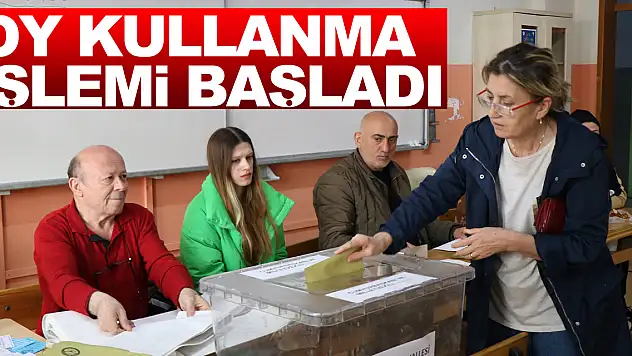 Samsun'da oy kullanma işlemi başladı