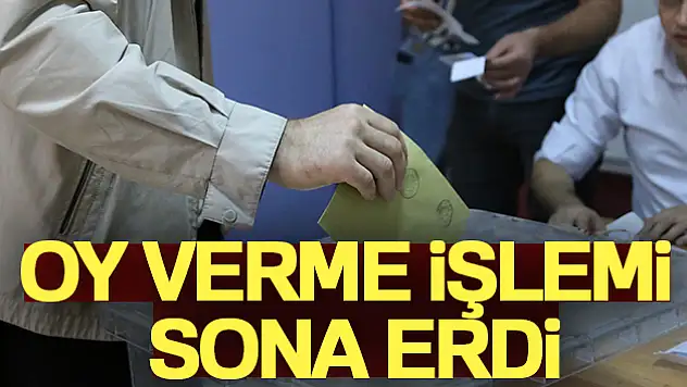 Oy verme işlemi sona erdi