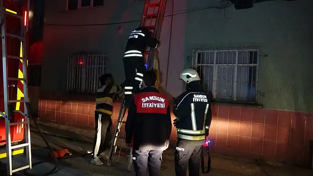 Apartmanda yangın paniği