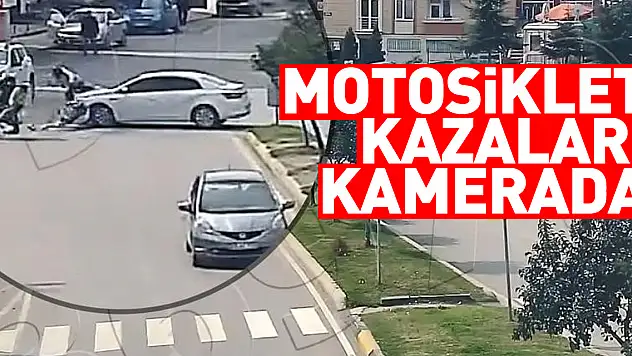 Motosiklet kazaları kamerada