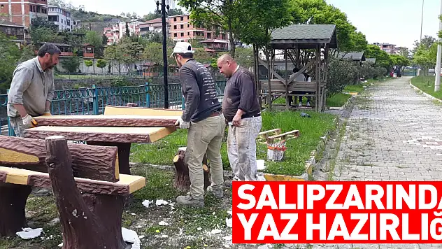 Salıpazarı'nda parklar ve piknik alanları yaza hazırlanıyor