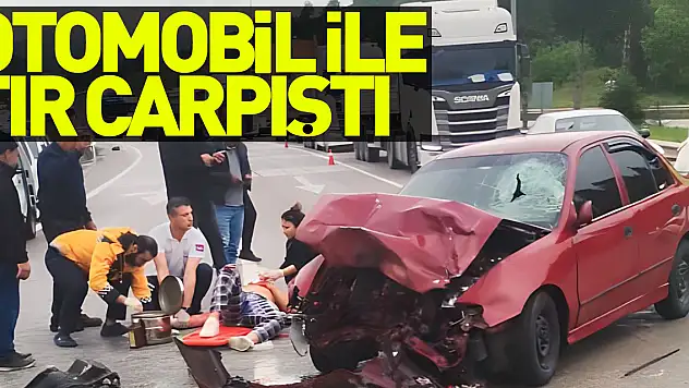 Samsun'da otomobil ile tır çarpıştı: 1 yaralı