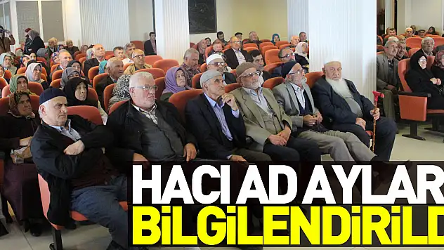 Hacı Adayları Bilgilendirildi