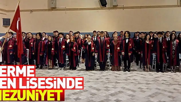Terme Fen Lisesinde mezuniyet töreni düzenlendi