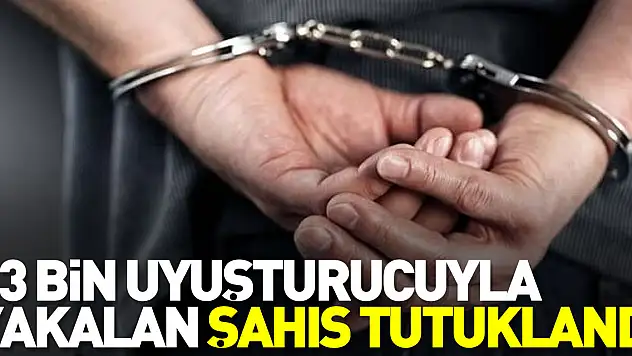 Samsun'da 13 bin 440 sentetik ecza hapıyla yakalanan zanlı tutuklandı