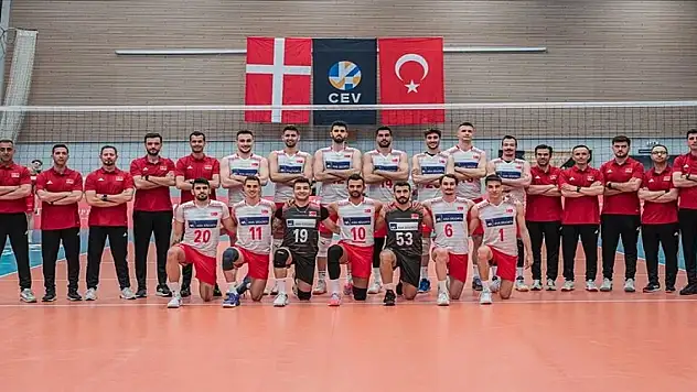 A Milli Erkek Voleybol Takımı, Danimarka'yı yendi