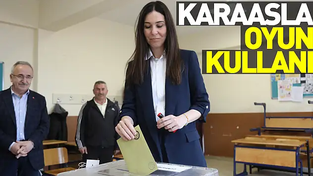 AK Parti Genel Başkan Yardımcısı Karaaslan, oyunu Samsun'da kullandı