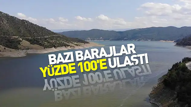 Samsun'da bazı barajlar yüzde 100'e ulaştı