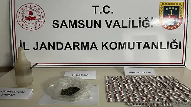 Samsun'da iş yerinde uyuşturucu bulunan şüpheli gözaltına alındı