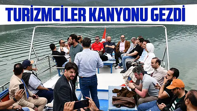 Turizmciler  Şahinkaya Kanyonu'nu gezdi