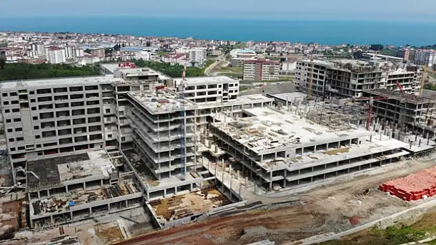 Ordu Şehir Hastanesi yüzde 95 tamamlandı