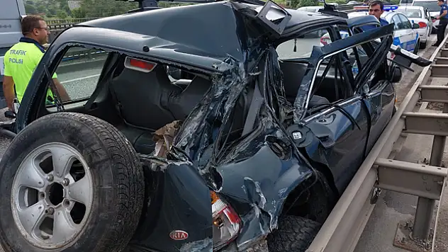 Samsun'da tır ile otomobil çarpıştı: 1 yaralı