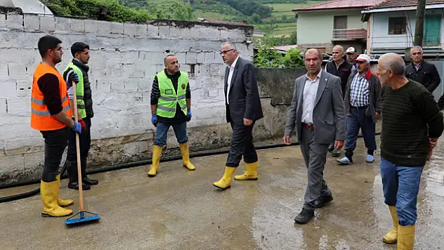 Selin ardından Bafra'da hasar tespit çalışmaları sürüyor