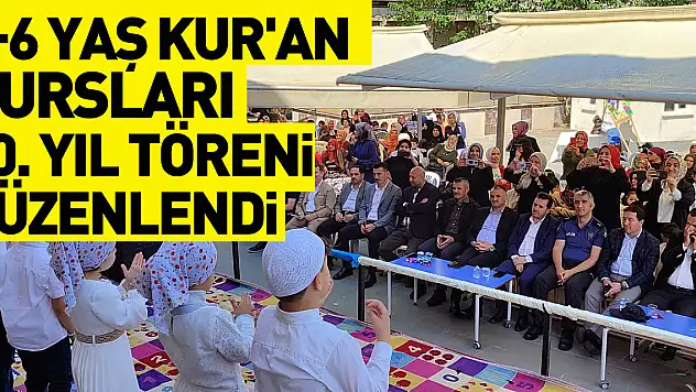 Salıpazarı'nda 4-6 yaş Kur'an kursları 10. yıl töreni düzenlendi