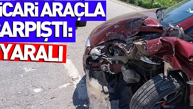 Samsun'da otomobil hafif ticari araçla çarpıştı: 2 yaralı