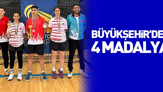 Büyükşehir'den 4 madalya
