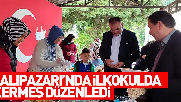 Salıpazarı'nda ilkokulda kermes düzenledi