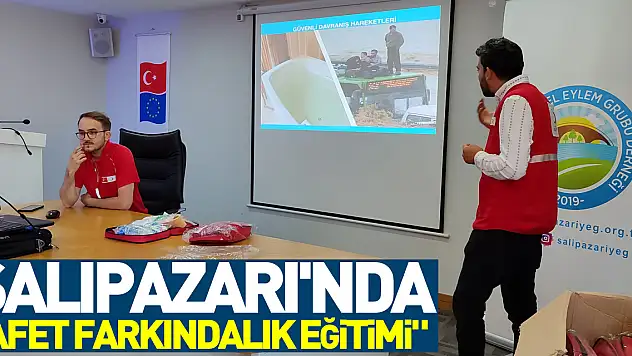 Salıpazarı'nda 'Afet Farkındalık Eğitimi' düzenlendi