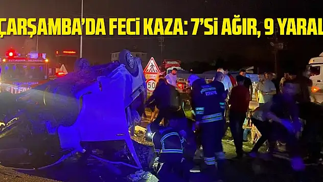 Panelvan araç aydınlatma direğine çarptı: 7'si ağır 9 yaralı