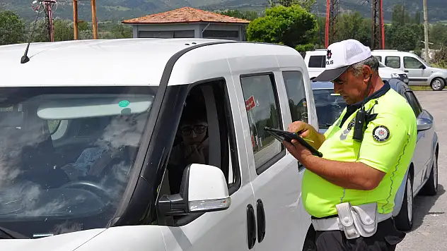 Gümüşhacıköy'de Kurban Bayramı öncesi trafik denetimi yapıldı
