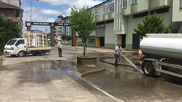 Terme Belediyesi Kurban Bayramı dolayısıyla hazırlıklarını sürdürüyor