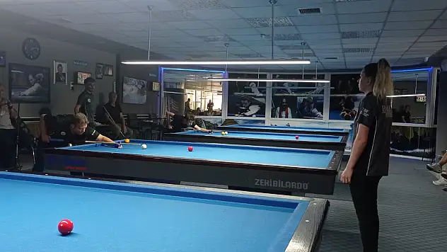 Alaçam'da 3 Bant Bilardo Grand Prix Yaz Turnuvası düzenlendi