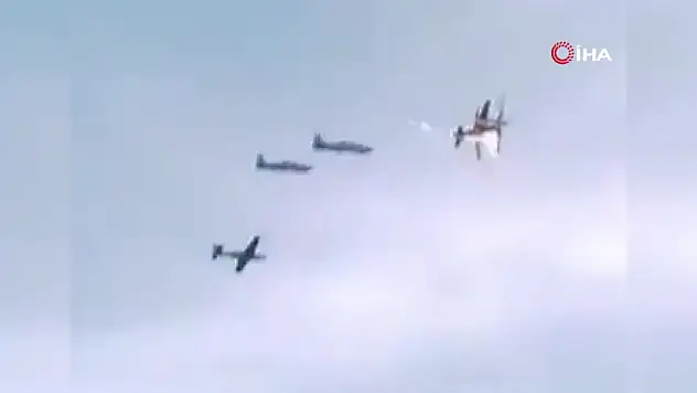 askeri uçak çarpıştı: 1 ölü