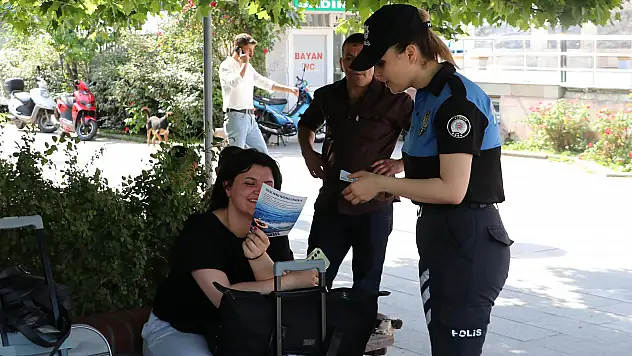 Havza'da polisler boğulma olaylarına karşı vatandaşları uyardı