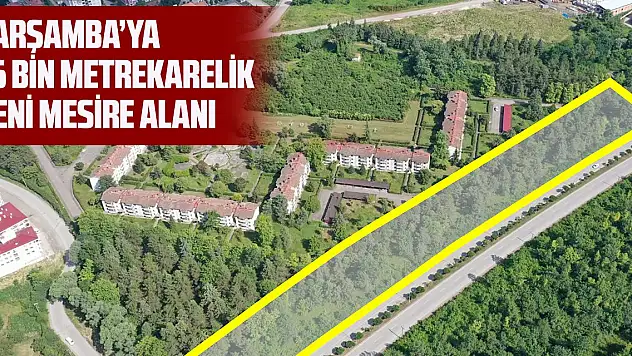 Çarşamba'ya 16 bin metrekarelik yeni mesire alanı