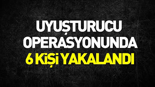 Samsun'da uyuşturucu operasyonlarında 6 şüpheli yakalandı