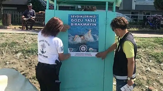 Yakakent'te polisten boğulmalara karşı uyarı