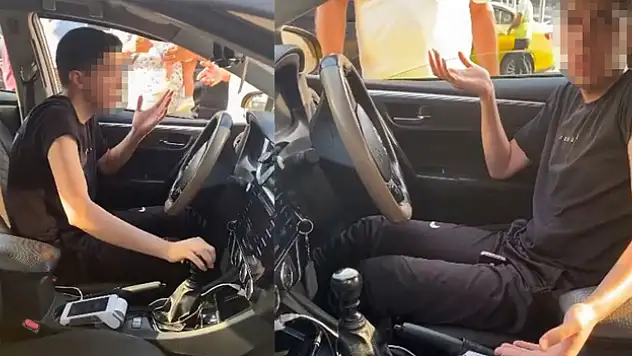 Başakşehir'de pişkin taksici kamerada: Hem karttan hem elden ödeme istedi