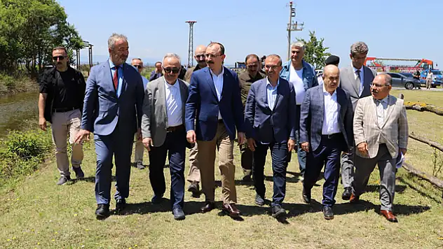 TBMM Plan ve Bütçe Komisyonu Başkanı Muş, Kızılırmak Deltası'nda incelemede bulundu