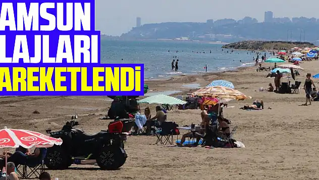 Samsun plajları hareketlendi