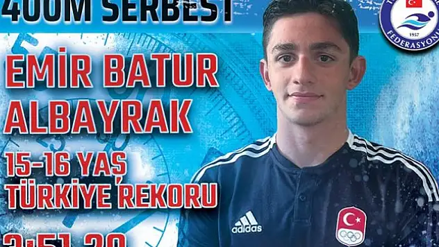 EYOF'ta milli sporculardan ilk altın madalya rekorla geldi