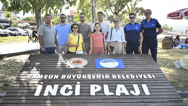 Karadeniz'in Maldiv'i Samsun'da mavi bayraklı plajlar denetimi geçti