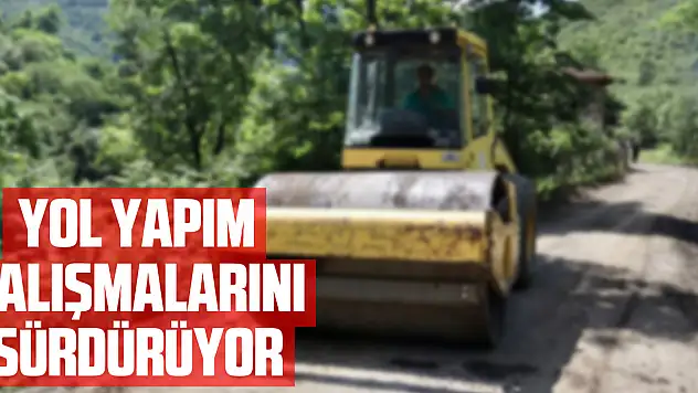 Terme Belediyesi yol yapım çalışmalarını sürdürüyor
