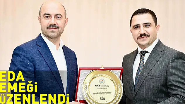 Terme'de hakim ve savcı için veda yemeği düzenlendi