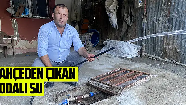 Samsun'da çiftçi bahçesinden çıkan sodalı suyu ekonomiye kazandırmak istiyor