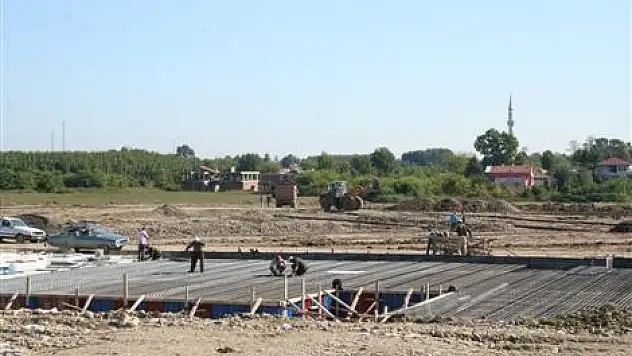 Yeni stadyumda temel çalışması başladı