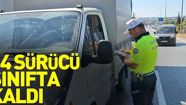 Samsun'da trafik denetimlerinde 34 sürücüye ceza kesildi