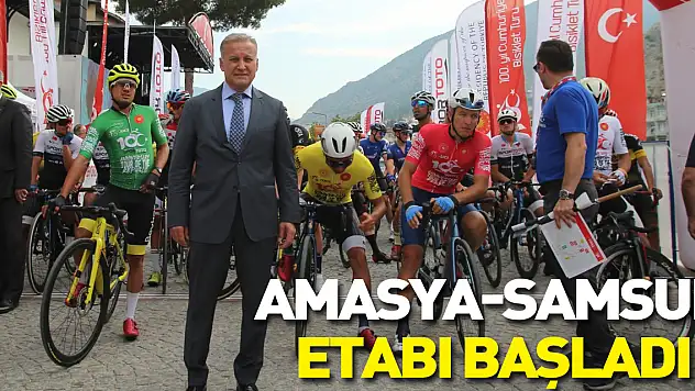 100. Yıl Cumhuriyet Bisiklet Turu'nun Amasya-Samsun etabı başladı
