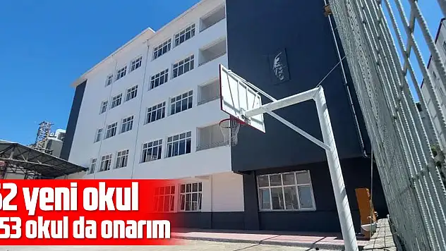 Samsun'da 62 yeni okul yapılıyor, 253 okul da onarılıyor