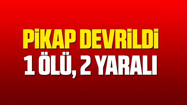 Bafra'da pikap takla attı: 1 ölü, 2 yaralı